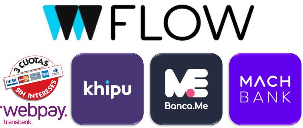 Flow: Webpay, Khipu, Banca.Me y MACH